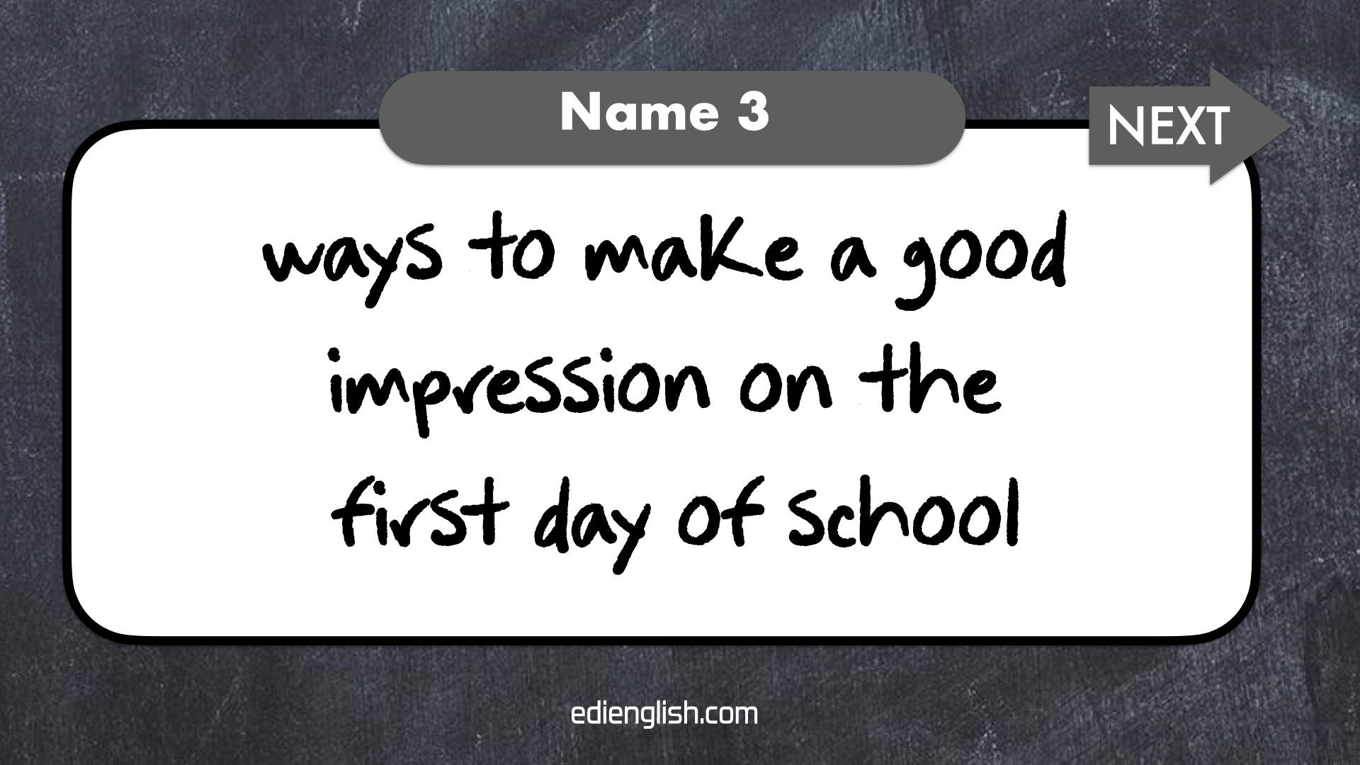 First slide
